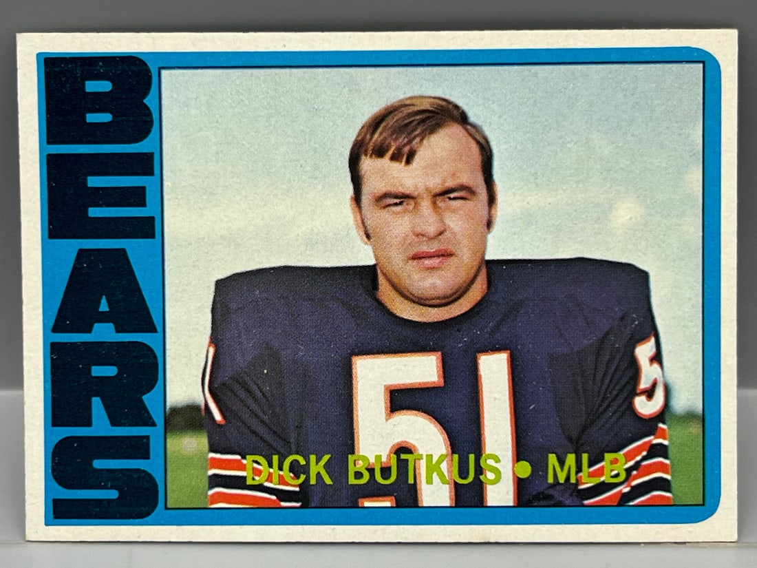 1972 Topps #170 Dick Butkus (HOF) / Bears (1 of 2)