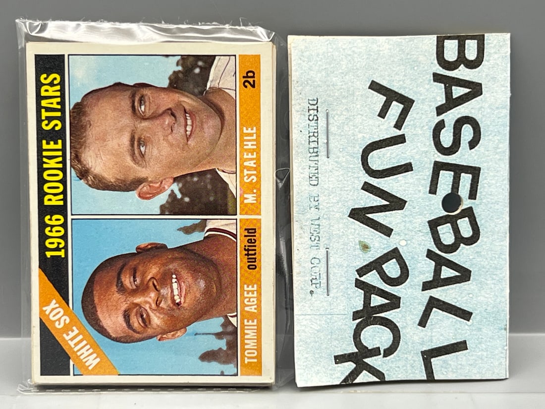 West Corp. Baseball Cello Fun Pack Repack 1966 Topps Unopened Pack (1 of 2)