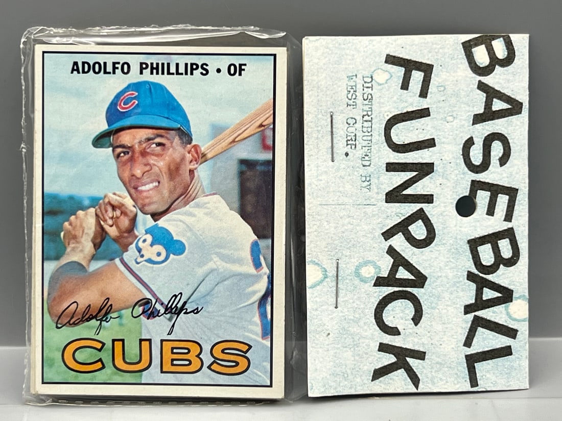 West Corp. Baseball Cello Fun Pack Repack 1967 Topps Unopened Pack (1 of 2)
