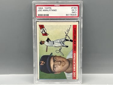 1955 Topps Joe Amalfitano #144 PSA EX 5 (MC)