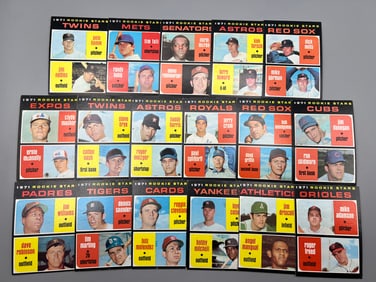 Lot of (17) 1971 Topps Baseball Rookie Cards - Varying Conditions