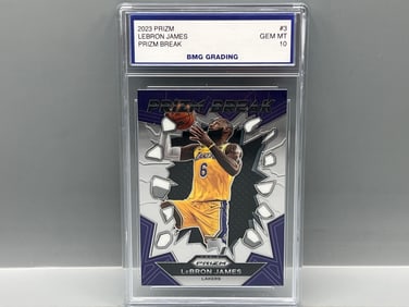 2023 Panini Prizm LeBron James Prizm Break #3 - Slabbed By BMG Grading
