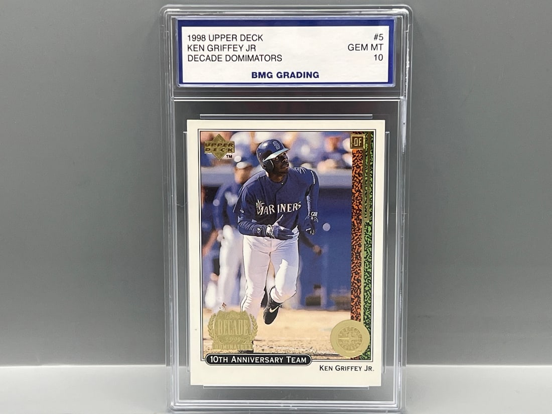 1998 Upper Deck Ken Griffey Jr. Decade Dominators #5 - Slabbed By BMG Grading: 1998 Upper Deck Ken Griffey Jr. Decade Dominators #5 - Slabbed By BMG Grading