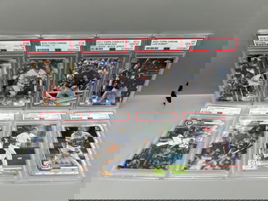 Lot of (8) Assorted Modern Slabbed Baseball PSA 10 Rookie Cards