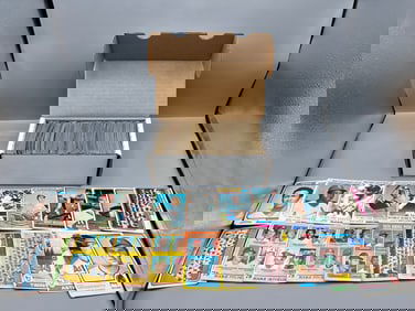 Box of Assorted 1970s Topps Baseball Cards In Lower Grade Condition