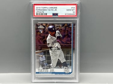 2019 Topps Chrome Update Fernando Tatis Jr. RC #54 PSA Gem Mint 10