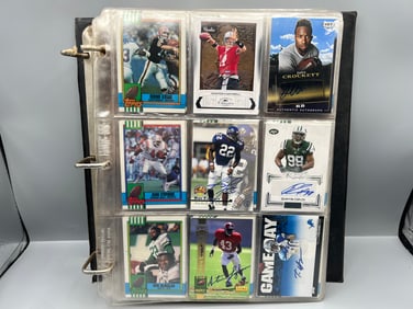 Binder of Assorted Football Cards W/ Stars and Autos