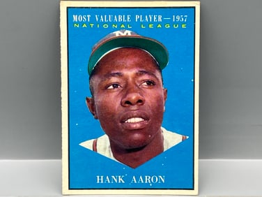 1961 Topps NL MVP Hank Aaron #484