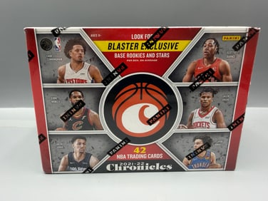 2021-22 Panini Chronicles Basketball Unopened Blaster Box - Possible Cade Cunningham RCs