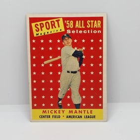 1958 Topps Mickey Mantle #487 HOF