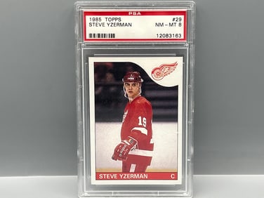 1985 Topps Steve Yzerman #29 PSA NM-MT 8