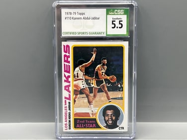 1978-79 Topps Kareem Abdul Jabbar All Star #110 CSG EX+ 5.5