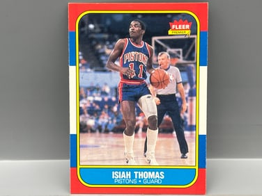 1986 Fleer Isiah Thomas RC #109