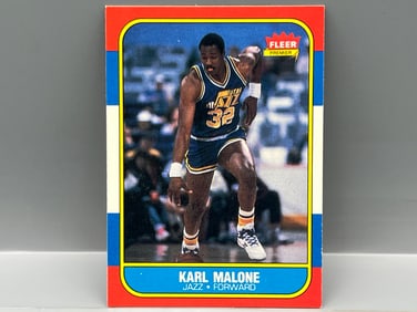 1986 Fleer Karl Malone RC #68
