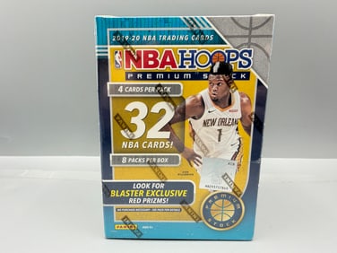 2019-20 Panini NBA Hoops Premium Stock Basketball Unopened Blaster Box - Possible Zion Williamson,