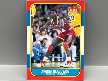 1986 Fleer Hakeem Olajuwon RC #82