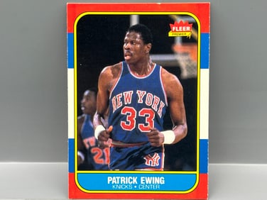 1986 Fleer Patrick Ewing RC #32