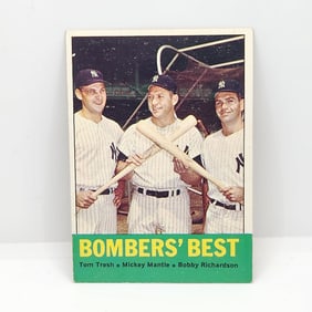 1963 Topps Bombers Best #173 HOF - Mickey Mantle