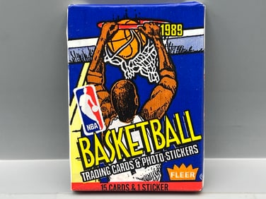 1989 Fleer Basketball Unopened Wax Pack