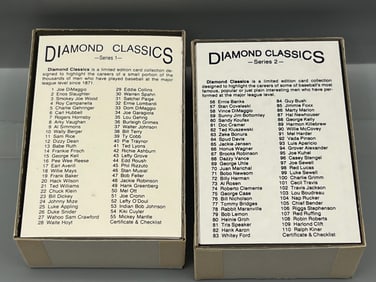 1983 Diamond Classics Baseball Series #1 & #2 Complete Sets