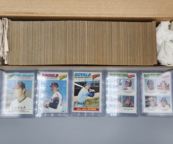 1977 Topps Baseball Complete Set - Set is Mostly EX-NM - Possibly a Few Lesser