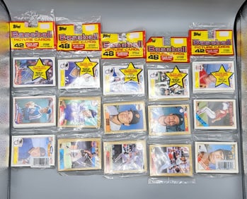 (9) Topps Baseball Rack Pack (3) 1987, (6) 1988, (1) 1989