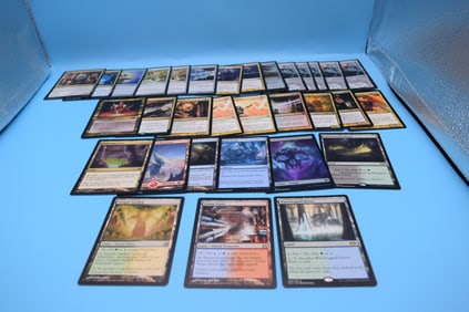 Magic The Gathering MTG Misc Lot - Gold Artifacts & Lands