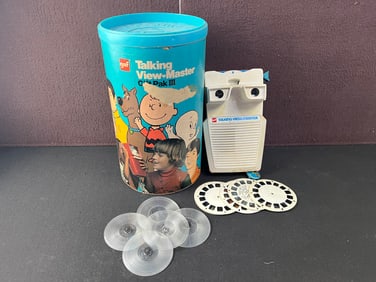 1974 GAF Talking View-Master Gift Pak III - Peanuts, Scooby Doo, Star Trek - Untested