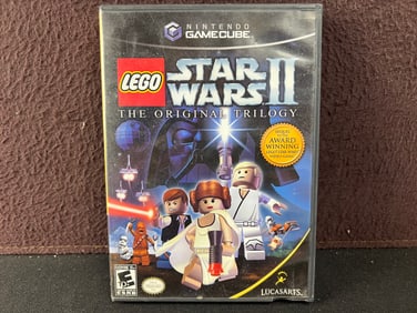 2006 Nintendo Gamecube Lego Star Wars II Video Game In Case with Manual