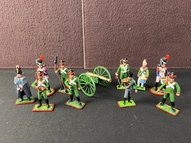 Lead Soldier Lot of 11 - Cannon - Sovietski Collection - Varying conditions