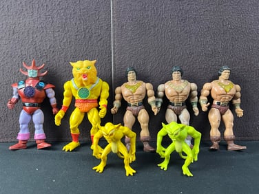 1983 Galoob Blackstar Action Figure Lot of 7