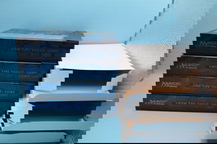 Magic The Gathering MTG Lot of Empty Boxes with Spin Down Dice and Inserts - From The Vault: Lore