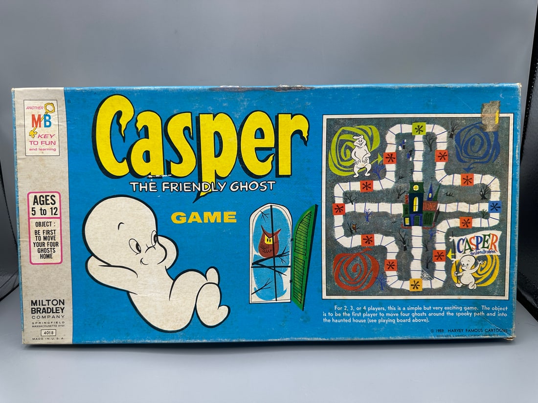 1959 Milton Bradley Casper The Friendly Ghost Board Game: 1959 Milton Bradley Casper The Friendly Ghost Board Game