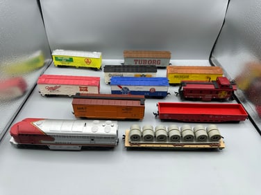 Lot of Misc Toy Train HO Lot - Beer Themed Cars - Varying Conditions - AHM, ROCO, MANTUA, Unmarked