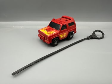 1980 Kenner T-Zzzers Red Chevrolet Blazer Rip Cord Racer - Not original rip cord