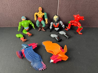 Vintage Masters of the Universe Action Figures Lot - Varying Conditions
