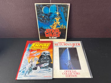 Vintage Star Wars Publications - Star Wars Album, Empire Strikes Back Annual Hardback, Return of the