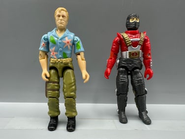 1987-88 Hasbro G.I. Joe Chuckles & Cobra Astro Viper