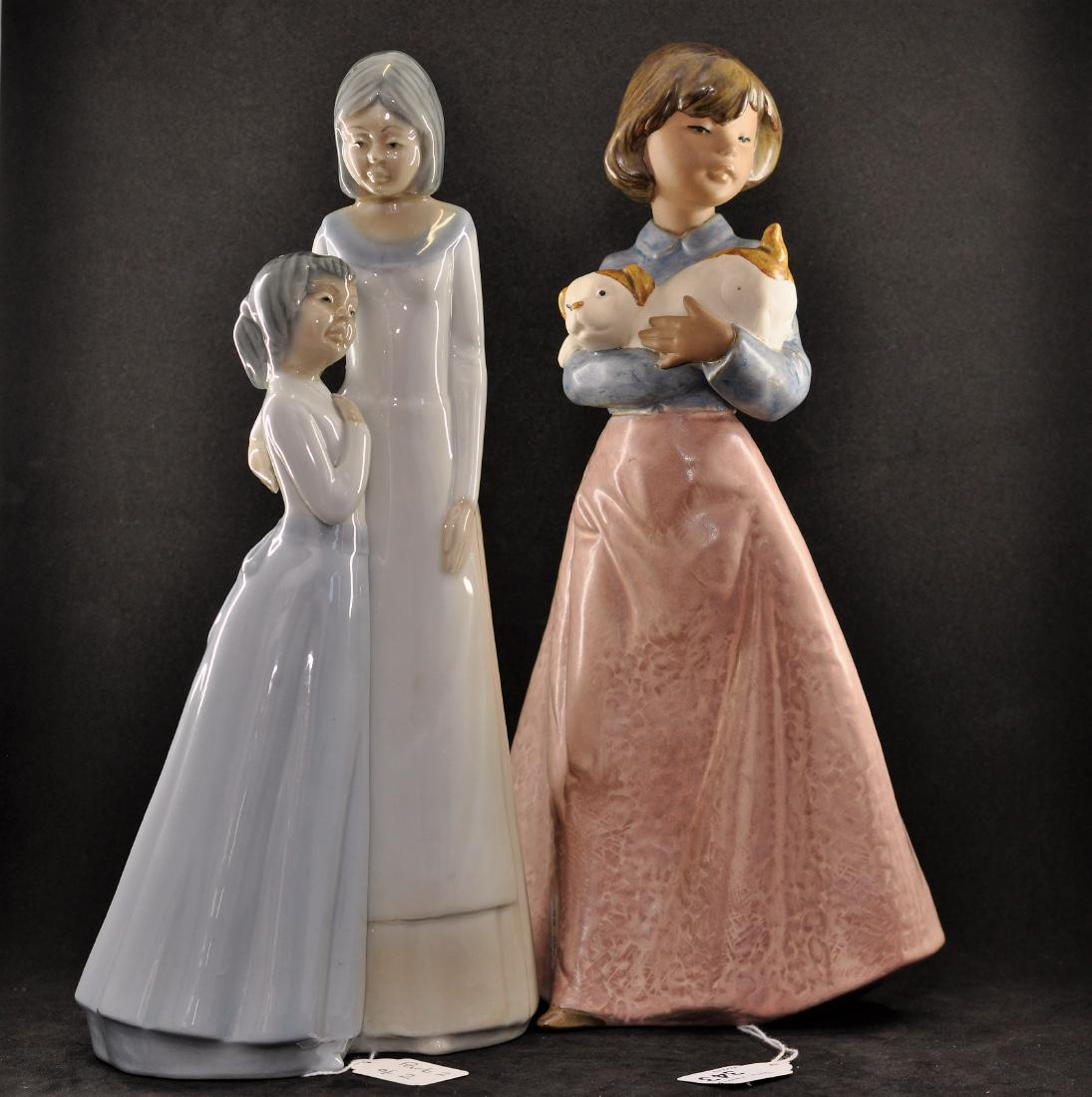 NAO GIRL HOLDING DOG IN ARMS, UNBOXED PLUS ONE OTHER: NAO GIRL HOLDING DOG IN ARMS, UNBOXED PLUS ONE OTHER (1)