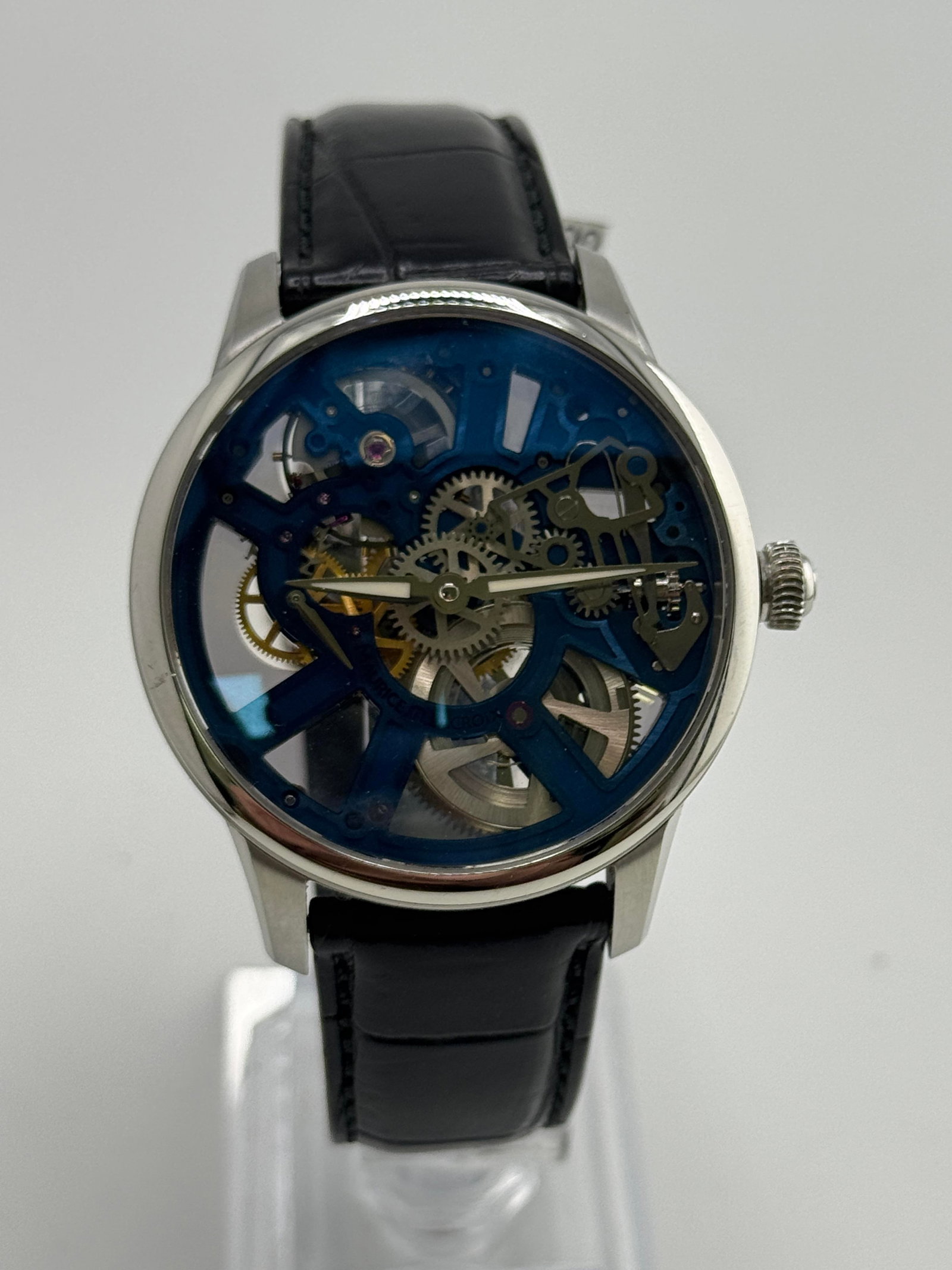 Maurice Lacroix Masterpiece Squelette AW77879: Maurice Lacroix Masterpiece Squelette AW77879, with box and papers, working at the time of catalogue The working order, accuracy or any implied water resistance of any lots sold is not guaranteed.