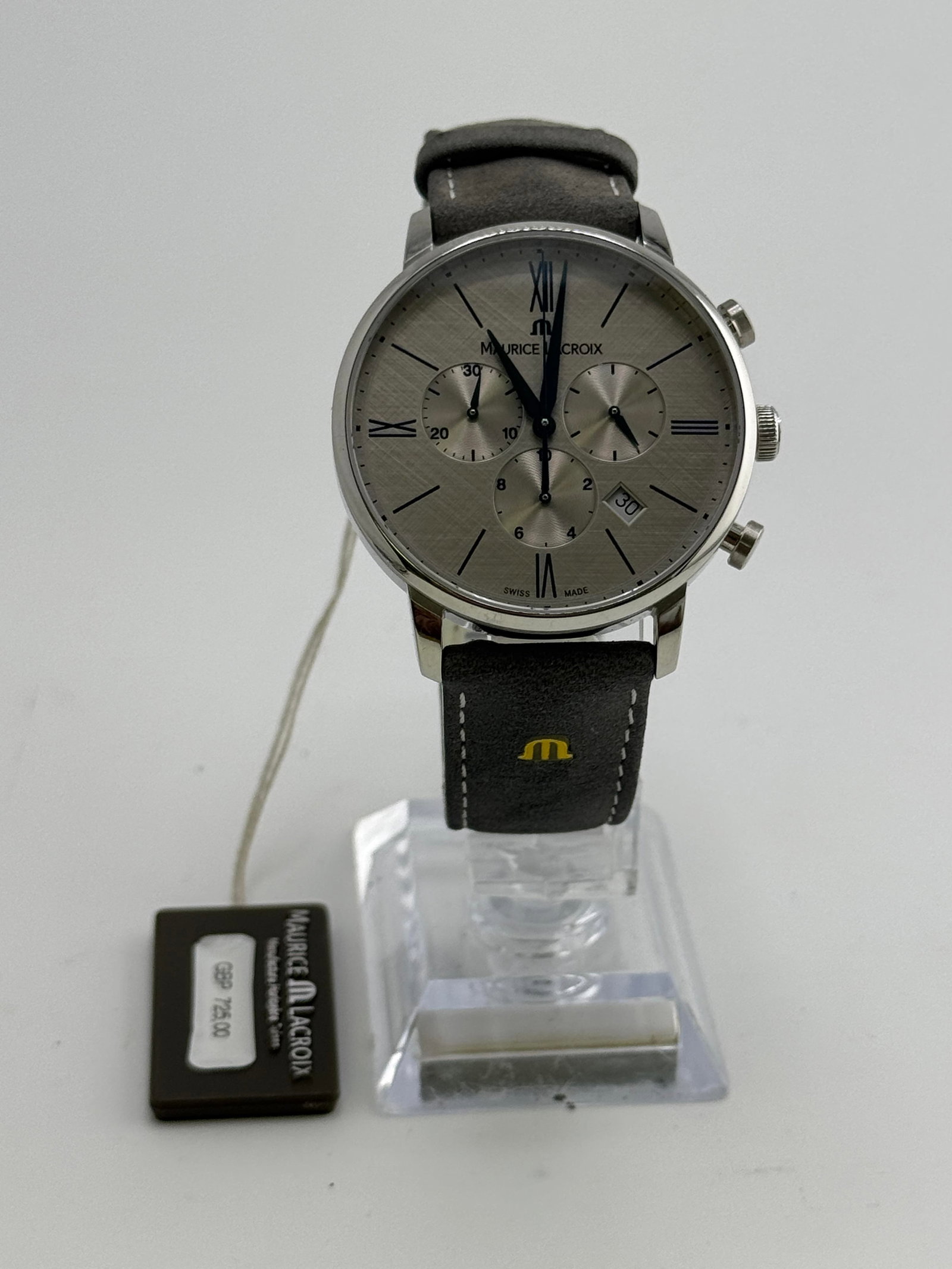 Maurice Lacroix Quartz Chronograph: Maurice Lacroix Quartz Chronograph, box, working at the time of catalogue The working order, accuracy or any implied water resistance of any lots sold is not guaranteed. For more information