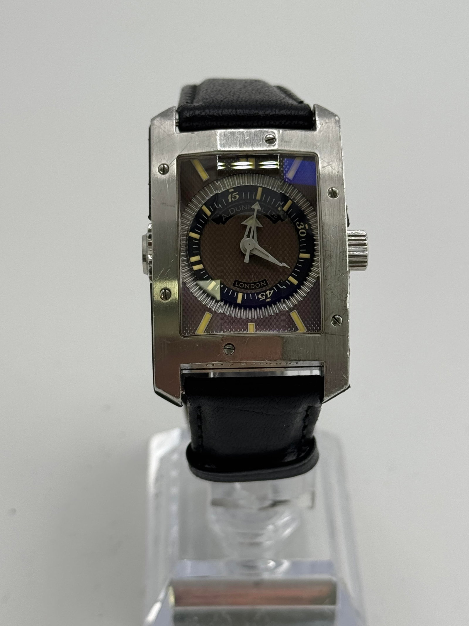 Alfred Dunhill City Fighter Watch: Alfred Dunhill City Fighter, watch only, working at the time of catalogue The working order, accuracy or any implied water resistance of any lots sold is not guaranteed. For more information