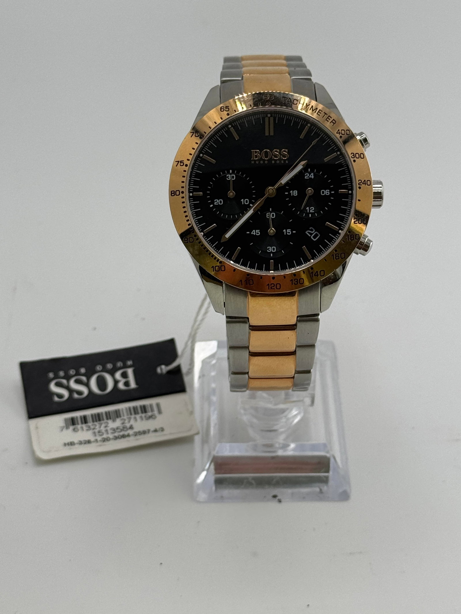 Boss Chronograph watch: Boss Chronograph watch, watch only, working at the time of catalogue The working order, accuracy or any implied water resistance of any lots sold is not guaranteed. For more information including