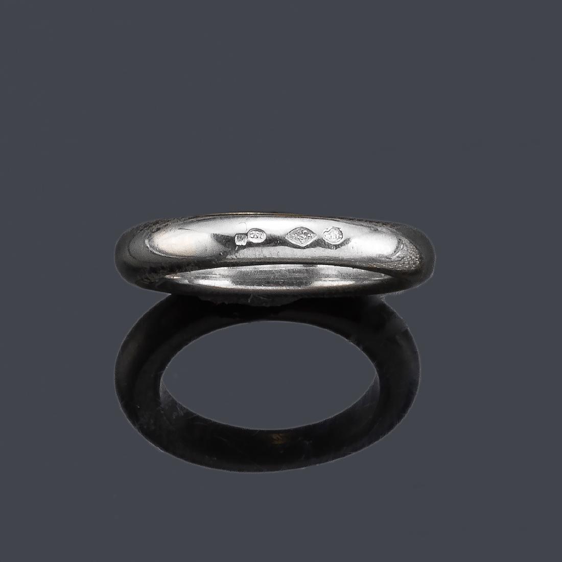 CARTIER - 18K white gold alliance ring by Cartier, with (1 of 1)