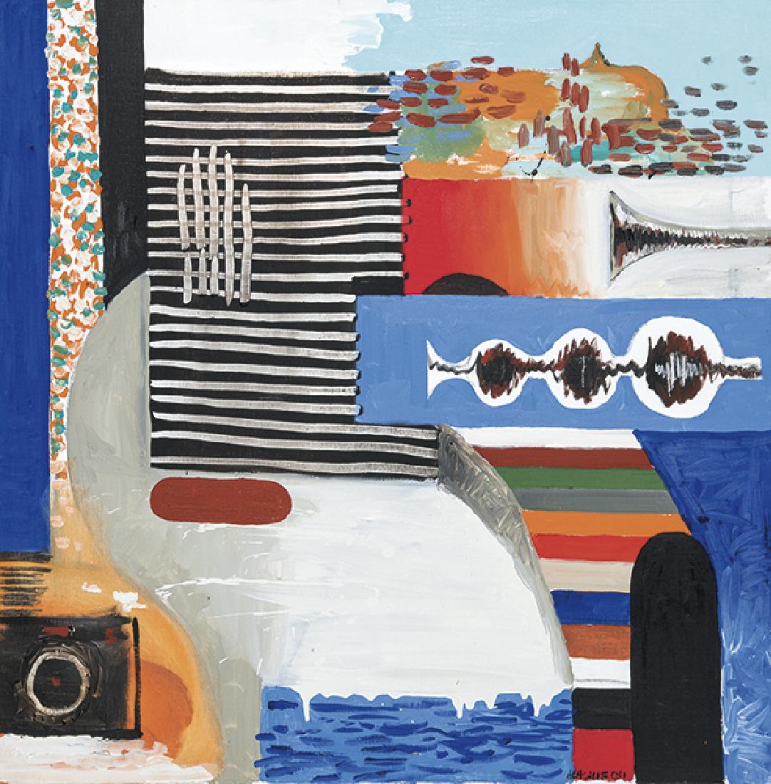 ABRAHAM LACALLE - Paisaje de leche 5: ABRAHAM LACALLE Almería 1968 “Paisaje de leche 5. 2004” Oil on canvas Signed and dated 2004 Measurements 100 x 100 cm Certificate signed by the artist attached ORIGIN (label on the reverse) -Gale