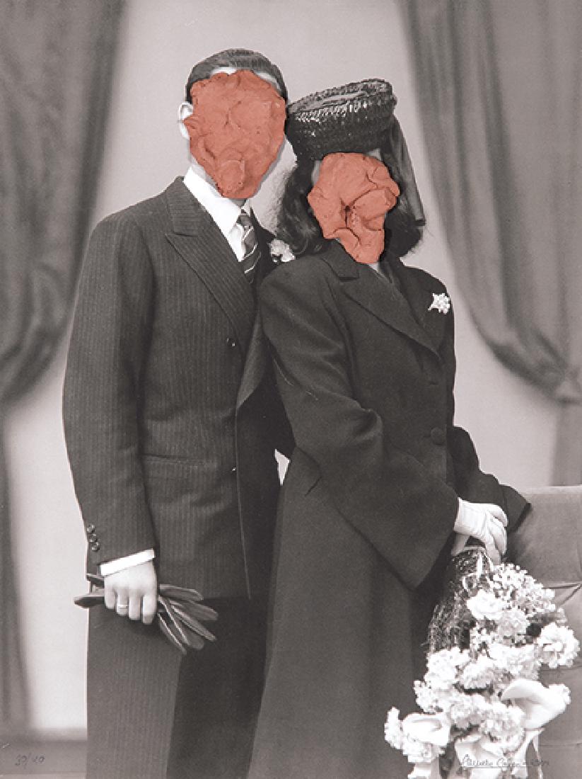 CARMEN CALVO - Hace mucho: CARMEN CALVO Valencia 1950 “Hace mucho. 2008” Photography and clay adhered to poster board Signed and dated 2008 Numbered 30/40 cm Measurements 50 x 35.5 cm