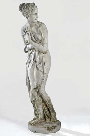 Vintage Garden Ornaments For Antique Vénus Púdica Garden Sculpture Carved In Limestone 20th