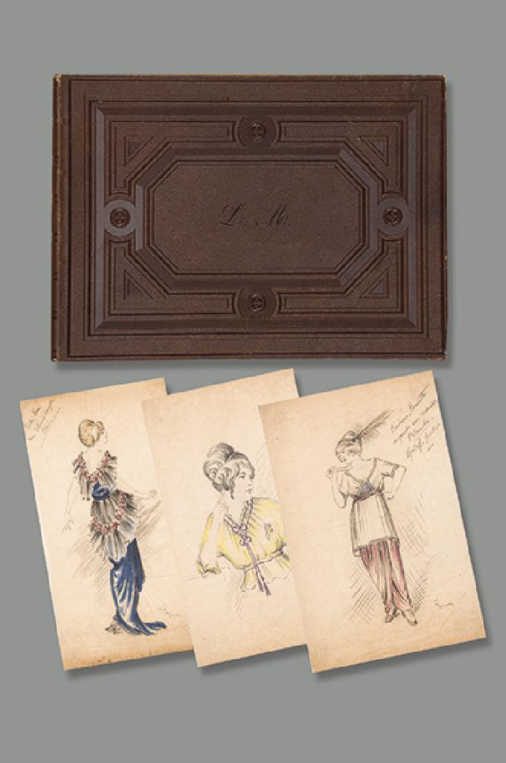 JOSÉ DE ZAMORA - Álbum con 13 diseños de moda feminina (1 of 1)