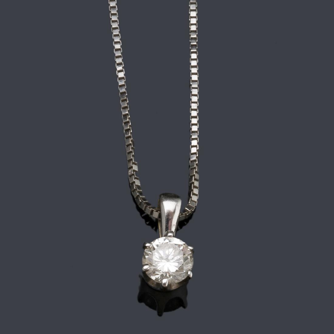 Pendant with brilliant of approx. 0.53 ct with chain (1 of 1)