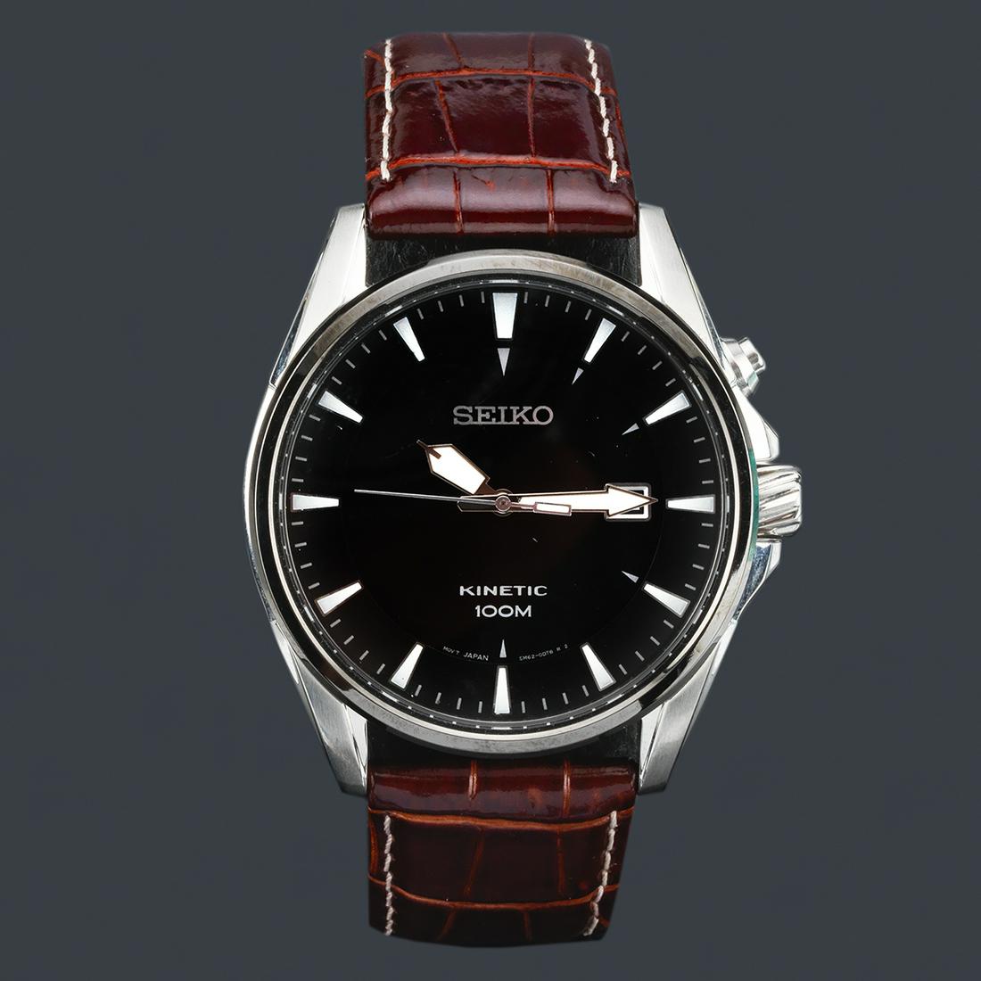 seiko kinetic black